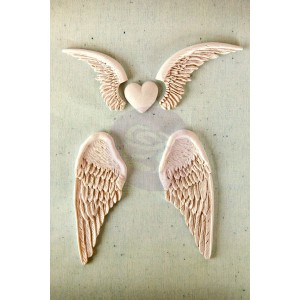 Shabby Chic Resin Treasures Angel Wings